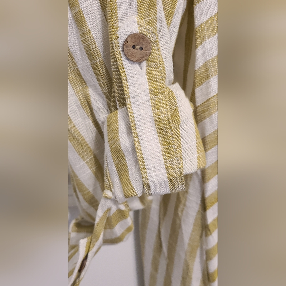 Cato Green and White Striped Blouse Size 22/24 - Picture 4 of 4